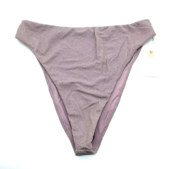Good American Other - *Final Price* Good American Bikini Bottom Size 8 or 5XL Lilac Sparkle Cheeky NWT